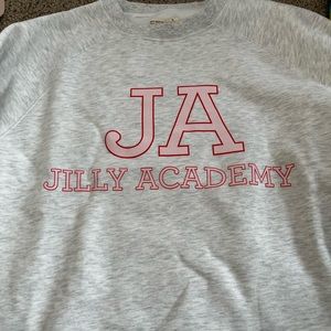 Jilly Academy big sister crew neck sweatshirt - brand new with tags
